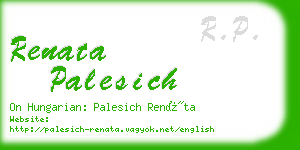 renata palesich business card